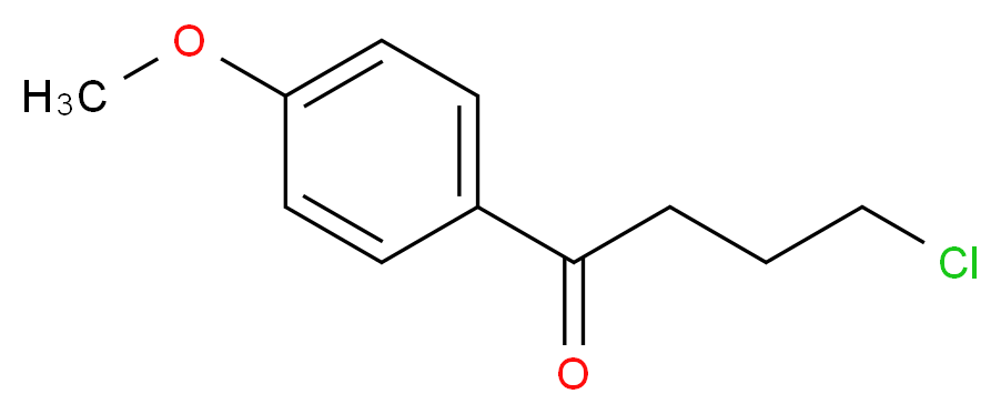 4-氯-4'-甲氧基苯丁酮_分子结构_CAS_40877-19-8)