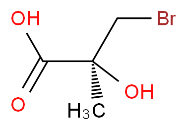 (2S)-3-bromo-2-hydroxy-2-methylpropanoic acid_分子结构_CAS_106089-20-7