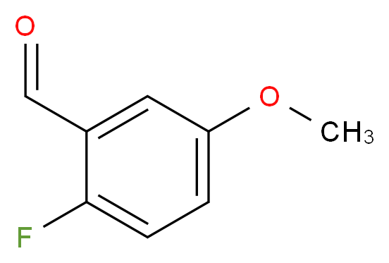 2-氟-5-甲氧基苯甲醛_分子结构_CAS_105728-90-3)