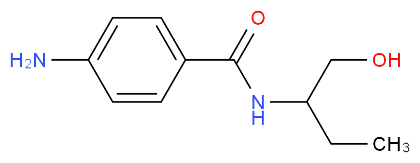 4-amino-N-(1-hydroxybutan-2-yl)benzamide_分子结构_CAS_)