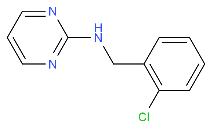 N-[(2-chlorophenyl)methyl]pyrimidin-2-amine_分子结构_CAS_)