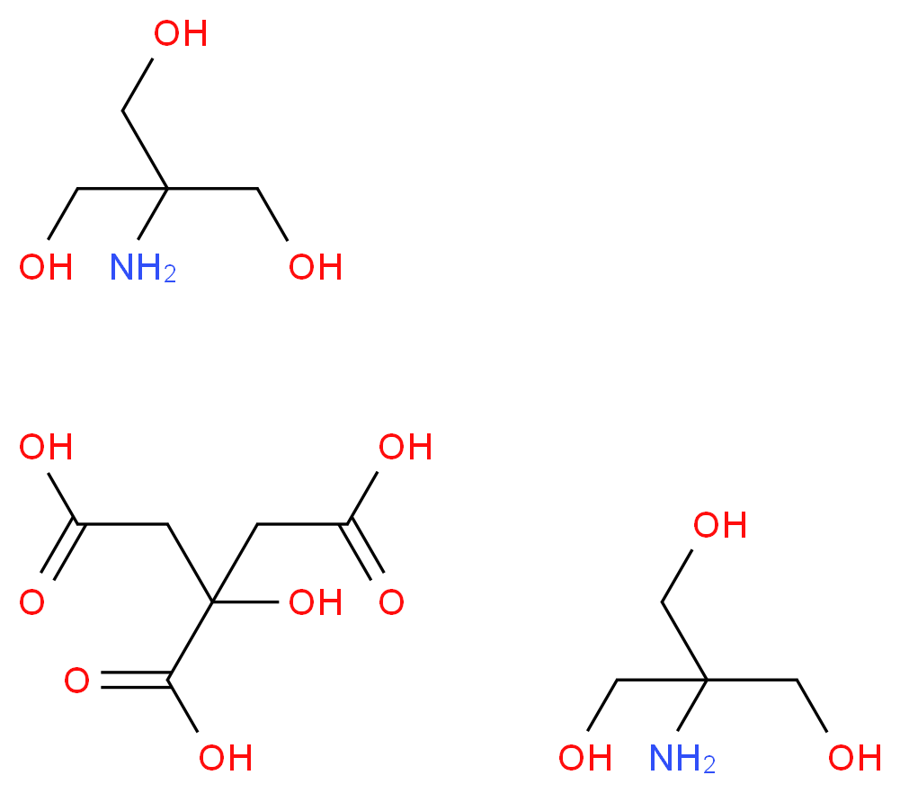 bis(2-amino-2-(hydroxymethyl)propane-1,3-diol); 2-hydroxypropane-1,2,3-tricarboxylic acid_分子结构_CAS_108321-34-2