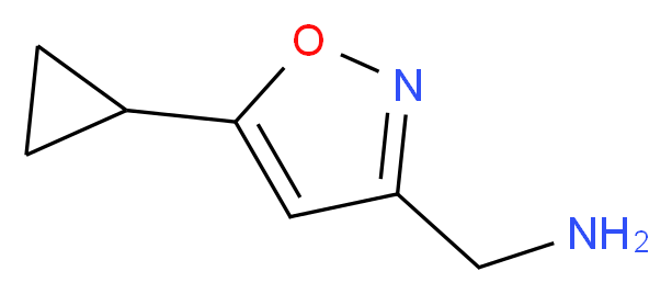 1-(5-cyclopropyl-3-isoxazolyl)methanamine_分子结构_CAS_1060817-49-3)