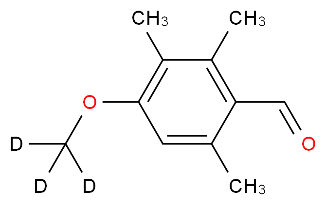 4-Methoxy-2,3,6-trimethylbenzaldehyde-d3_分子结构_CAS_1216683-89-4)