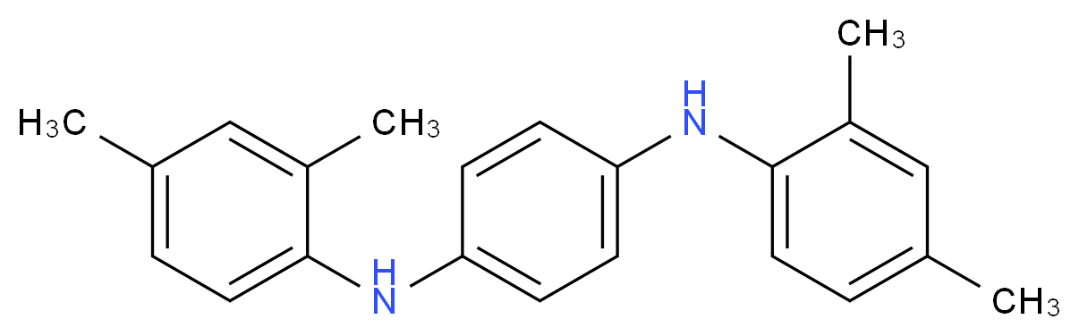 1-N,4-N-bis(2,4-dimethylphenyl)benzene-1,4-diamine_分子结构_CAS_76154-76-2
