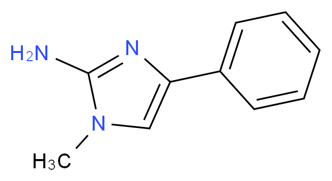 1-methyl-4-phenyl-1H-imidazol-2-amine_分子结构_CAS_6653-45-8