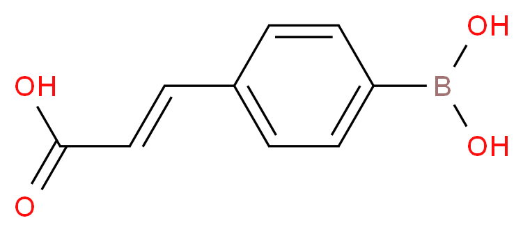 4-(Carboxyvin-2-Yl)Phenylboronic Acid_分子结构_CAS_)