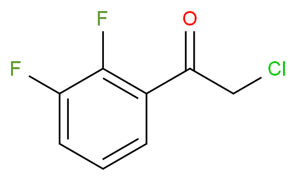 2-chloro-1-(2,3-difluorophenyl)ethanone_分子结构_CAS_929249-82-1)