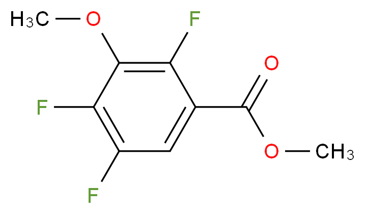 Methyl 3-methoxy-2,4,5-trifluorobenzoate_分子结构_CAS_11281-65-5)