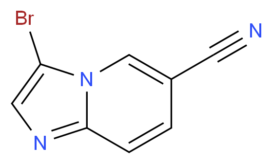 3-Bromoimidazo[1,2-a]pyridine-6-carbonitrile_分子结构_CAS_885950-21-0)