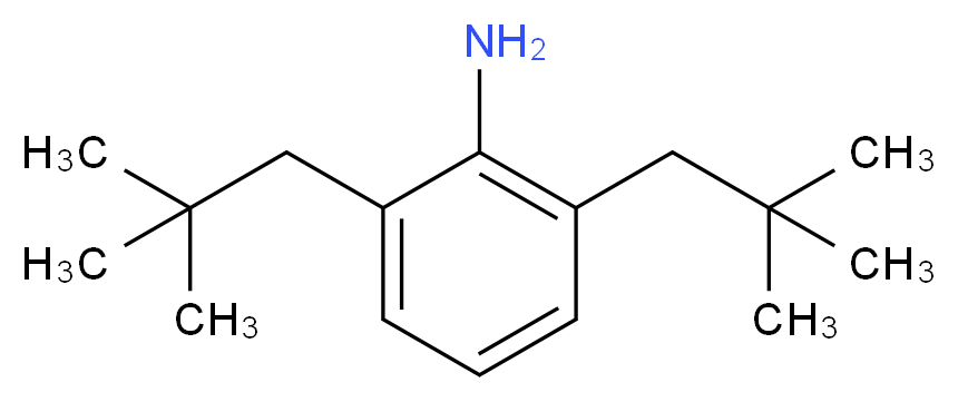 2,6-二新戊基苯胺_分子结构_CAS_1196157-86-4)