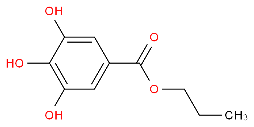 Propyl gallate_分子结构_CAS_121-79-9)