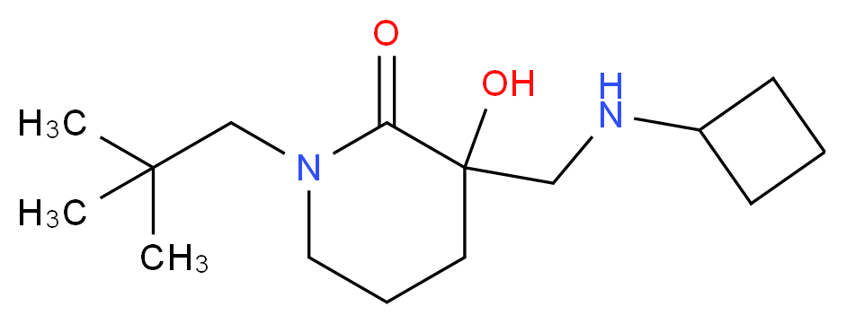 3-[(cyclobutylamino)methyl]-1-(2,2-dimethylpropyl)-3-hydroxy-2-piperidinone_分子结构_CAS_)