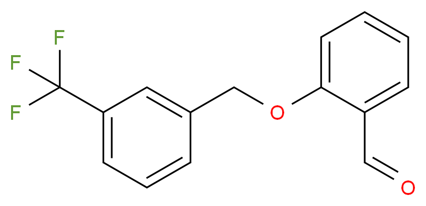 2-{[3-(Trifluoromethyl)benzyl]oxy}benzaldehyde_分子结构_CAS_)