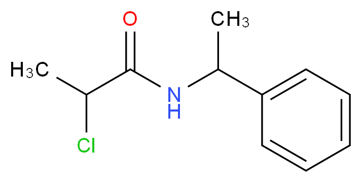 2-chloro-N-(1-phenylethyl)propanamide_分子结构_CAS_40023-41-4)