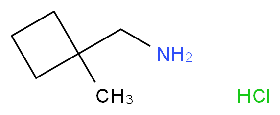 (1-Methylcyclobutyl)methanamine hydrochloride_分子结构_CAS_)