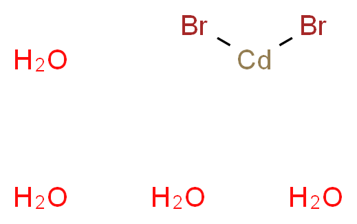 dibromocadmium tetrahydrate_分子结构_CAS_13464-92-1