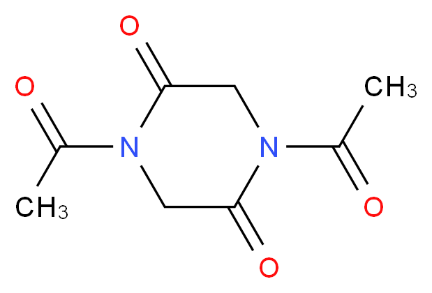 1,4-diacetylpiperazine-2,5-dione_分子结构_CAS_3027-05-2