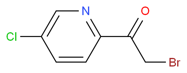 2-bromo-1-(5-chloropyridin-2-yl)ethan-1-one_分子结构_CAS_94952-47-3