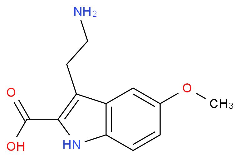 3-(2-Amino-ethyl)-5-methoxy-1H-indole-2-carboxylic acid_分子结构_CAS_)