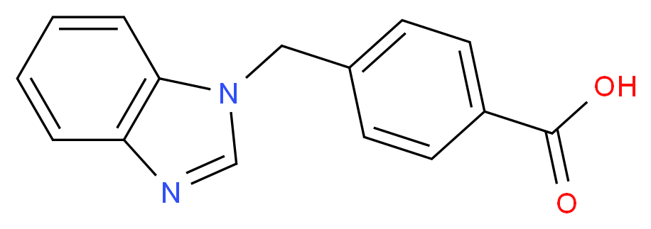 4-(1H-benzimidazol-1-ylmethyl)benzoic acid_分子结构_CAS_139742-50-0)