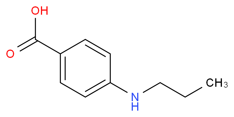 4-(propylamino)benzoic acid_分子结构_CAS_)
