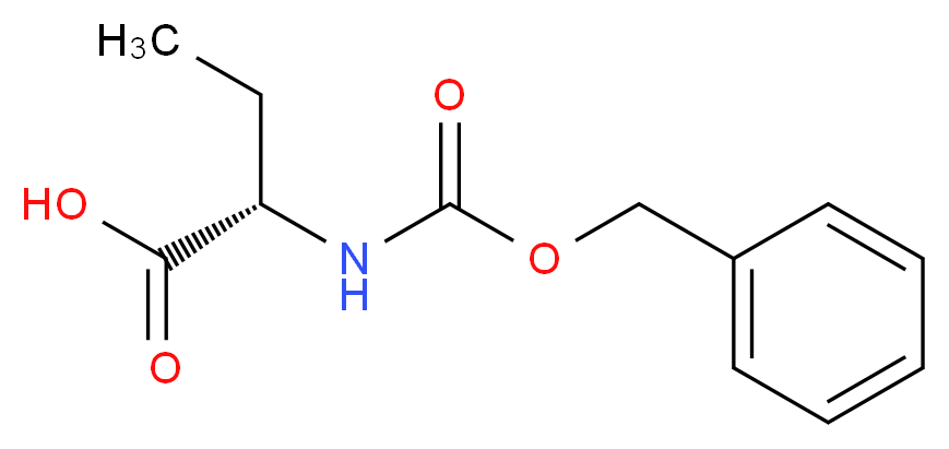 (2S)-2-{[(benzyloxy)carbonyl]amino}butanoic acid_分子结构_CAS_)