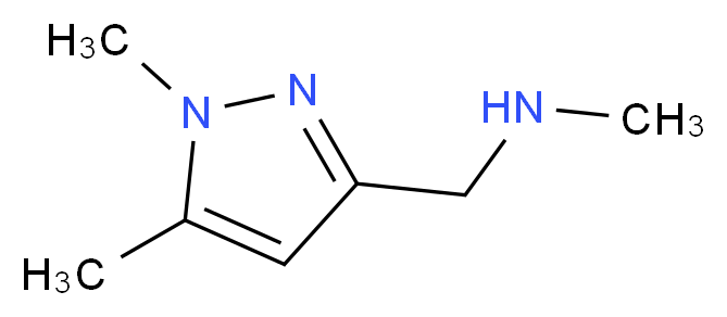 [(1,5-dimethyl-1H-pyrazol-3-yl)methyl](methyl)amine_分子结构_CAS_852227-88-4
