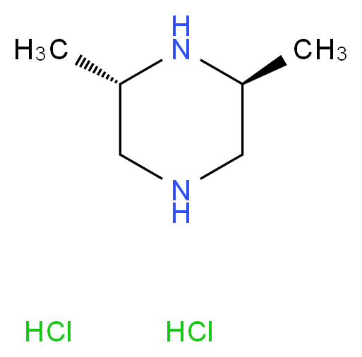 (2S,6S)-2,6-DiMethylpiperazine dihydrochloride_分子结构_CAS_162240-96-2)