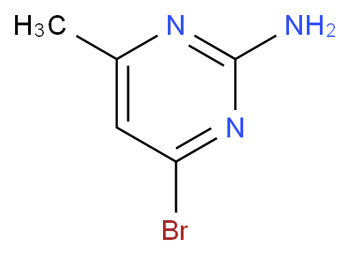 2-Amino-4-bromo-6-methylpyrimidine_分子结构_CAS_5734-71-4)