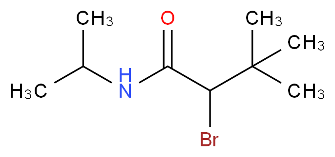 N1-isopropyl-2-bromo-3,3-dimethylbutanamide_分子结构_CAS_69959-83-7)