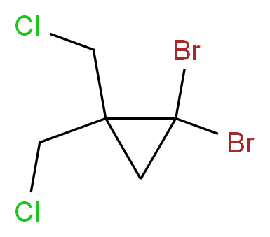 1,1-二溴-2,2-二(氯甲基)环丙烷_分子结构_CAS_98577-44-7)