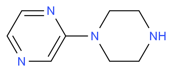 2-(piperazin-1-yl)pyrazine_分子结构_CAS_34803-68-4