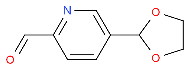 5-(1,3-DIOXOLAN-2-YL)PYRIDINE-2-CARBALDEHYDE_分子结构_CAS_)