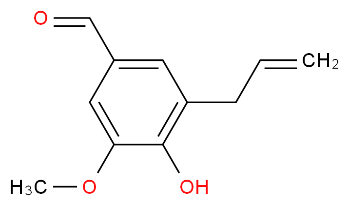 4-hydroxy-3-methoxy-5-(prop-2-en-1-yl)benzaldehyde_分子结构_CAS_20240-58-8