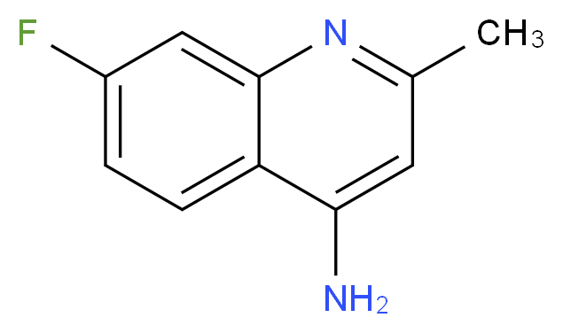 7-fluoro-2-methylquinolin-4-amine_分子结构_CAS_948293-45-6