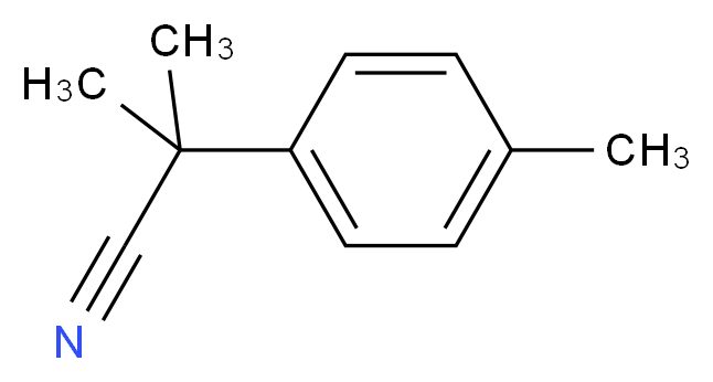 2-Methyl-2-(p-tolyl)propanenitrile_分子结构_CAS_40119-34-4)