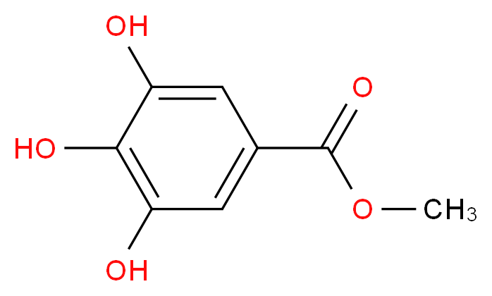 Methyl 3,4,5-trihydroxybenzoate_分子结构_CAS_99-24-1)