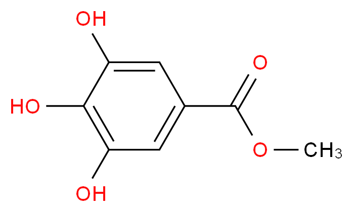 GALLIC ACID METHYL ESTER_分子结构_CAS_99-24-1)