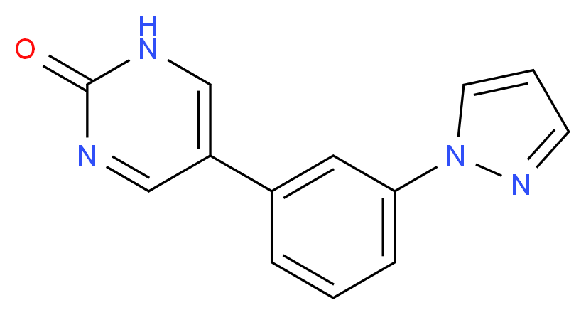 5-[3-(1H-pyrazol-1-yl)phenyl]pyrimidin-2(1H)-one_分子结构_CAS_)