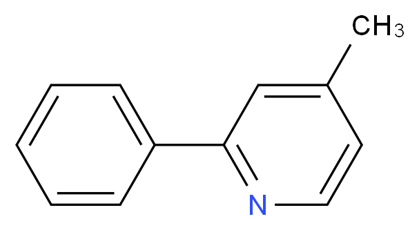 4-Methyl-2-phenylpyridine_分子结构_CAS_3475-21-6)