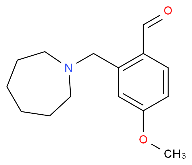 2-(Azepan-1-ylmethyl)-4-methoxybenzaldehyde_分子结构_CAS_)