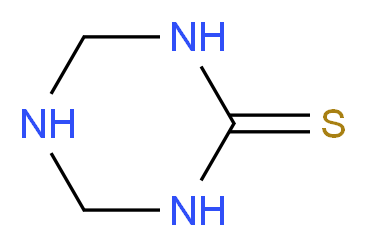 1,3,5-Triazinane-2-thione_分子结构_CAS_)