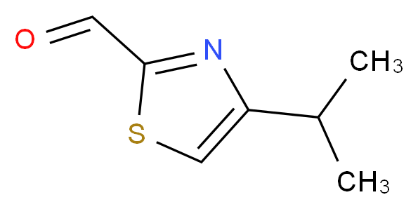 4-(propan-2-yl)-1,3-thiazole-2-carbaldehyde_分子结构_CAS_184154-42-5