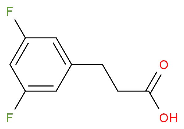 3-(3,5-difluorophenyl)propanoic acid_分子结构_CAS_84315-24-2