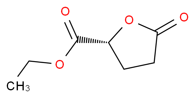 (R)-(-)-γ-乙氧羰基-γ-丁内酯_分子结构_CAS_33019-03-3)