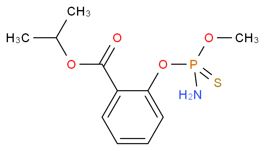 propan-2-yl 2-{[amino(methoxy)sulfanylidene-λ<sup>5</sup>-phosphanyl]oxy}benzoate_分子结构_CAS_24353-61-5