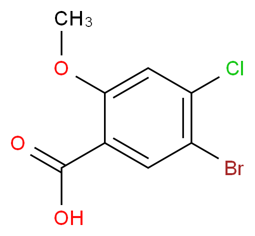 5-Bromo-4-chloro-2-methoxybenzoic acid_分子结构_CAS_95383-17-8)