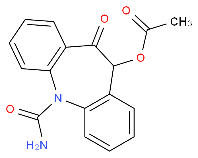 10-Acetyloxy Oxcarbazepine_分子结构_CAS_113952-21-9)