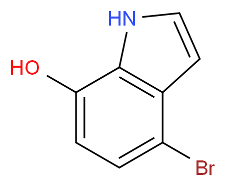 4-bromo-1H-indol-7-ol_分子结构_CAS_1167056-91-8